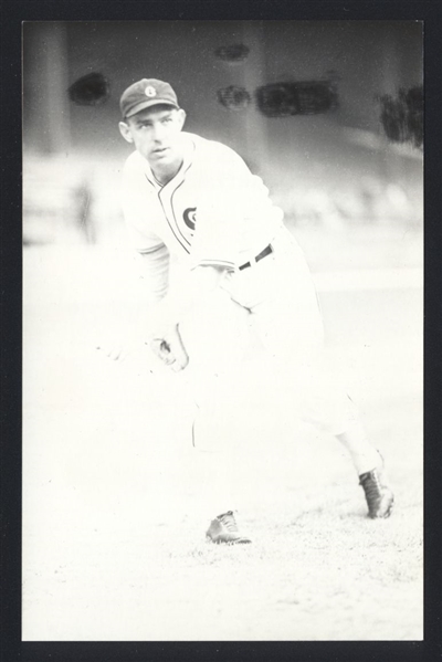 THORNTON LEE Real Photo Postcard RPPC 1937-38 Chicago White Sox George Burke