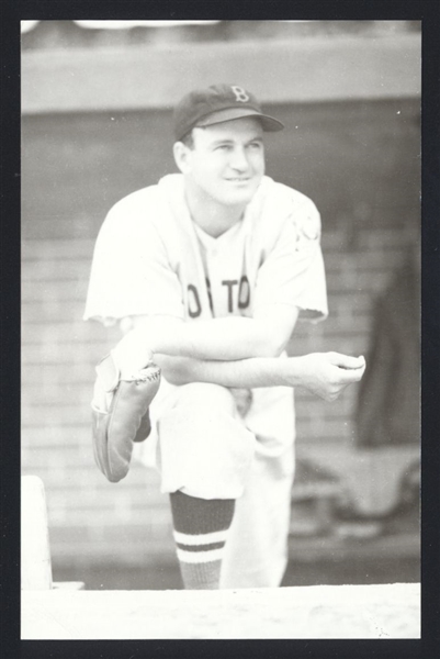 JOE CRONIN Real Photo Postcard RPPC 1939 Boston Red Sox George Burke