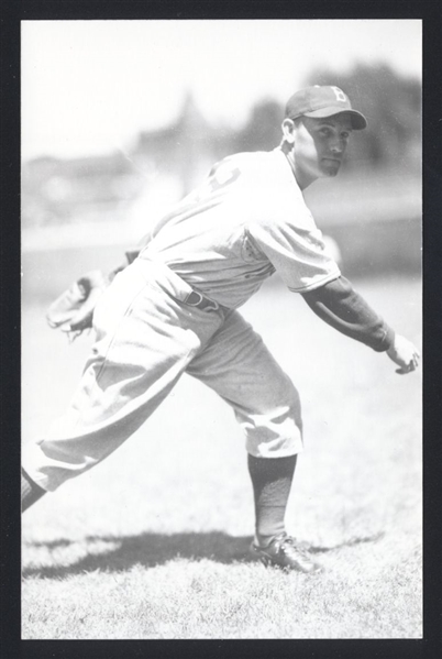 TOT PRESSNELL Real Photo Postcard RPPC 1938-40 Brooklyn Dodgers George Burke