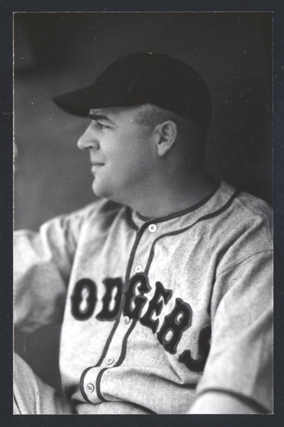 ROSY RYAN Real Photo Postcard RPPC 1933 Brooklyn Dodgers George Burke