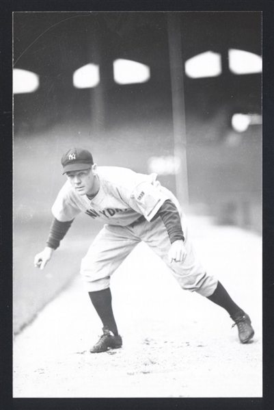 RED ROLFE Real Photo Postcard RPPC 1938 New York Yankees George Burke