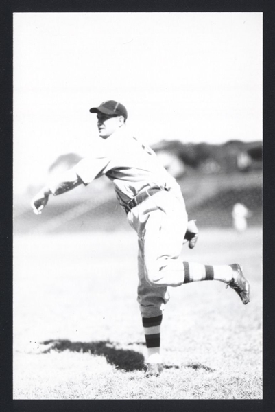 JOE SHAUTE Real Photo Postcard RPPC 1932-33 Brooklyn Dodgers George Burke 