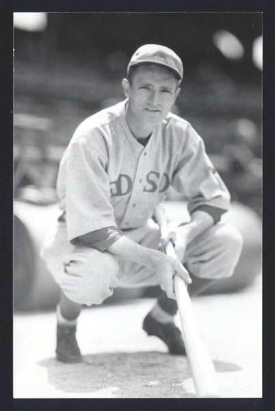 TOM OLIVER Real Photo Postcard RPPC 1932 Boston Red Sox George Burke 