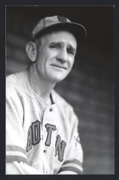 CASEY STENGEL Real Photo Postcard RPPC 1939 Boston Bees George Burke 