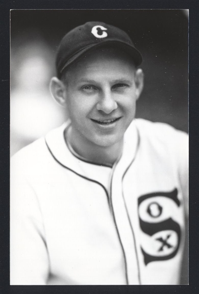 TONY PIET Real Photo Postcard RPPC 1936-37 Chicago White Sox George Burke 