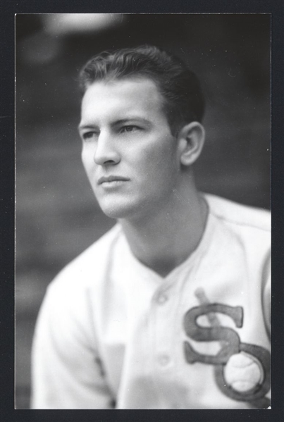 JACK SALVESON Real Photo Postcard RPPC 1935 Chicago White Sox George Burke 