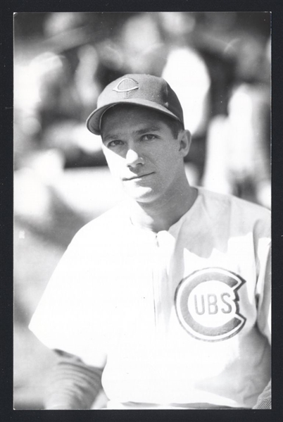 HANK SCHENZ Real Photo Postcard RPPC 1948-49 Chicago Cubs George Burke 