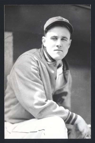 HARRY W TAYLOR Real Photo Postcard RPPC 1932 Chicago Cubs George Burke 