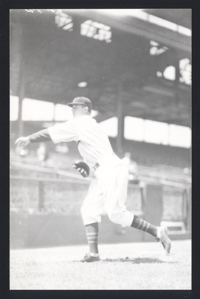 BUD TEACHOUT Real Photo Postcard RPPC 1930 Chicago Cubs George Burke 