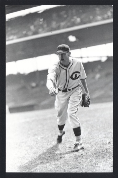 LON WARNEKE Real Photo Postcard RPPC 1930-36 Chicago Cubs George Burke 