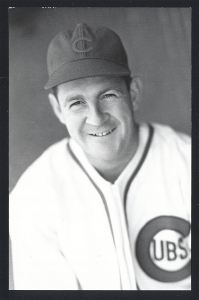 LARRY FRENCH Real Photo Postcard RPPC 1937 Chicago Cubs George Burke 
