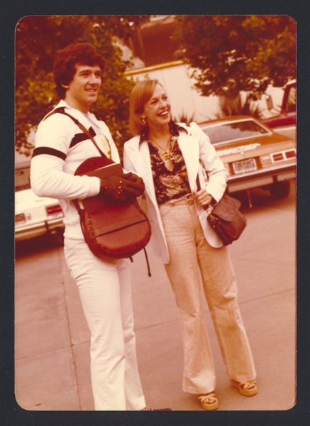 1970s PATRICK DUFFY & WIFE Live Candid Vintage Original Photo DALLAS nb