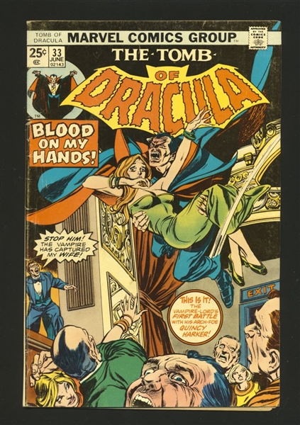 Tomb of Dracula #33 VG/F 1975 Marvel Comic Book