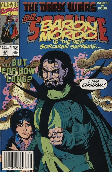 Doctor Strange: Sorcerer Supreme #22 VF/NM 1990 Marvel NEWSSTAND Dark Wars p2