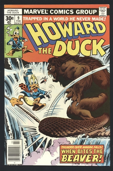 Howard The Duck #9 VF/NM 1977 Marvel vs Le Beaver Comic Book