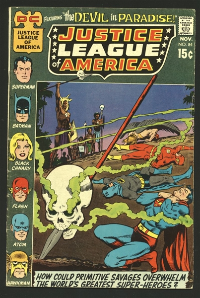 Justice League of America #84 VG 1970 DC vs The 100 Comic Book