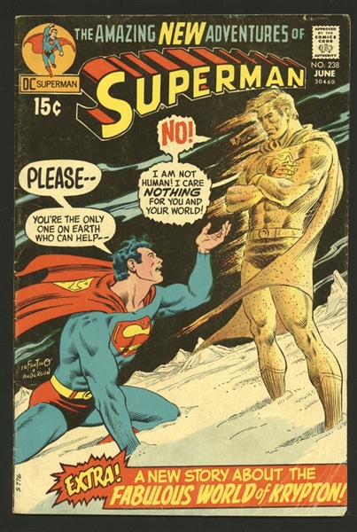 Superman #238 VG 1971 DC Comic Book