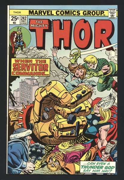 Thor #242 VF 1975 Marvel vs Servitor Comic Book