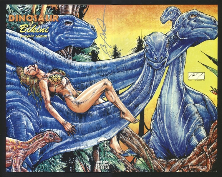 Dinosaur Bikini #1/B VF 1993 Acid Rain Signed / Numbered Comic Book
