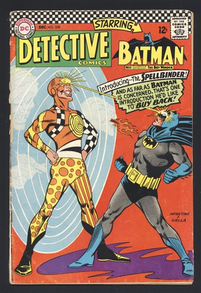 Detective Comics #358 G 1966 DC 1st Spellbinder Comic Book