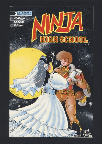 Ninja High School 3 (2nd print) 1988 Eternity Comic Book