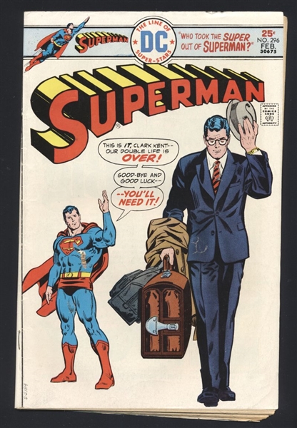 Superman #296 G 1976 DC Comic Book
