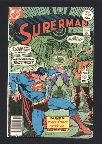 Superman #315 VG 1977 DC Comic Book