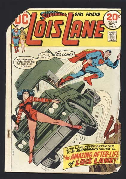 Superman's Girl Friend Lois Lane #135 G 1973 DC Comic Book