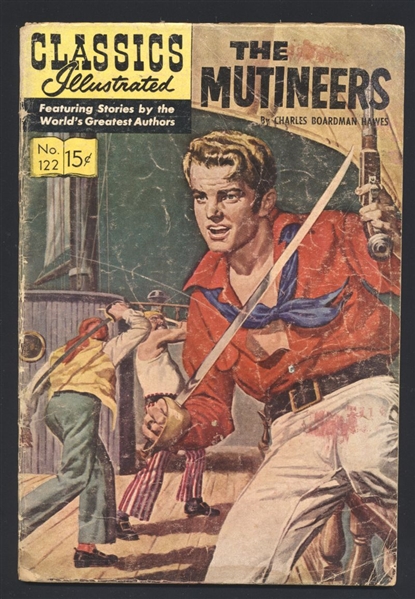 Classics Illustrated 122 (3rd print) 1954 Gilberton The Mutineers Comic Book
