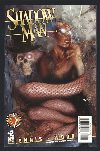 Shadowman (V2) #2 NM 1997 Acclaim Garth Ennis Ashley Wood Comic Book