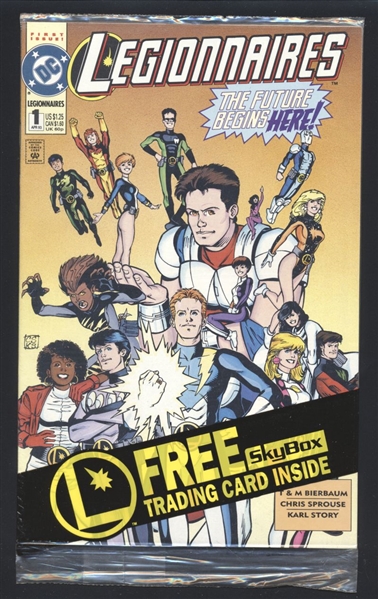Legionnaires Collector's Set #1 VF/NM 1993 DC Bagged w/ Card Comic Book