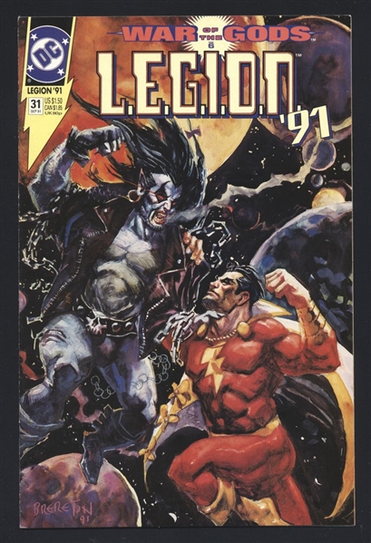 L.E.G.I.O.N. #31 NM 1991 DC Lobo Shazam War of the Gods p6 Comic Book