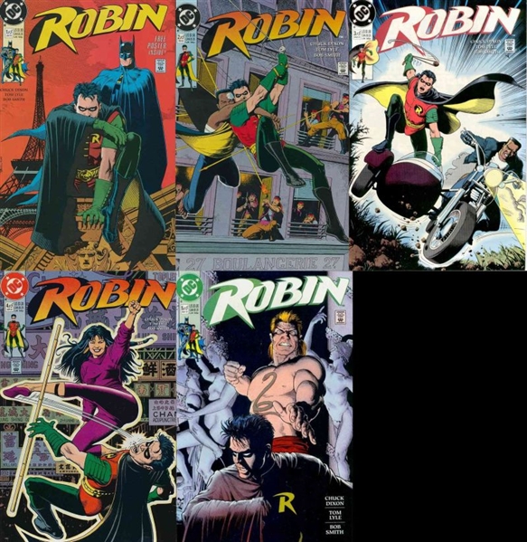Robin (Mini-Series) SET #1-5 VF/NM 1991 DC Brian Bolland Covers Comic Book