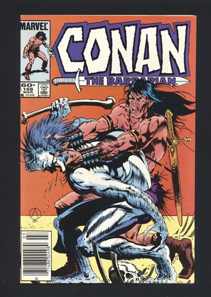 Conan the Barbarian #168 VF 1985 Marvel NEWSSTAND Comic Book