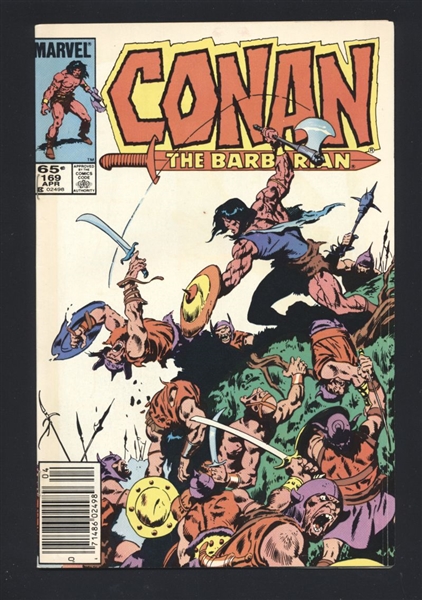 Conan the Barbarian #169 FN 1985 Marvel NEWSSTAND Comic Book
