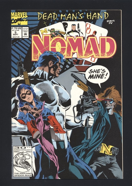 Nomad #5 NM 1992 Marvel Punisher Comic Book