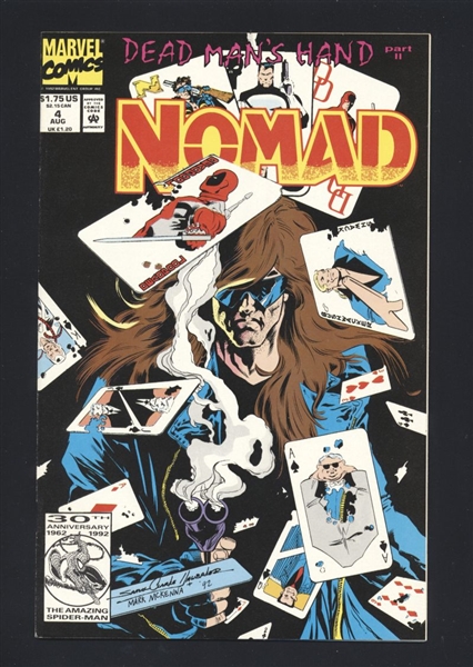 Nomad #4 NM 1992 Marvel Deadpool on Cover Comic Book