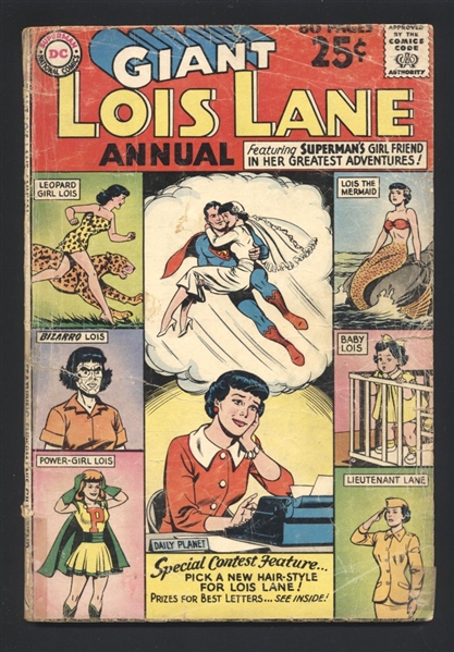 Superman's Girl Friend Lois Lane Annual #1 G 1962 DC Comic Book