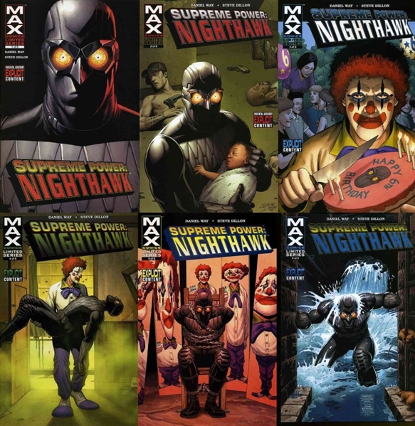 Supreme Power: Nighthawk SET #1-6 NM 2005 Marvel (MAX) Daniel Way Comic Book