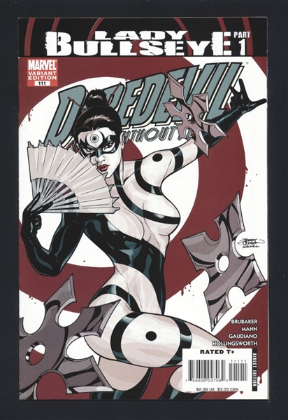 Daredevil (V2) #111/A VF/NM 2008 Marvel Dodson Variant 1st Lady Bullseye