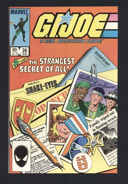 G.I. Joe, a Real American Hero #26 VF 1984 Marvel Origin Snake Eyes Comic Book