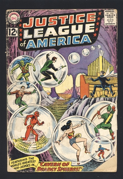 Justice League of America #16 FR 1962 DC vs The Maestro Comic Book