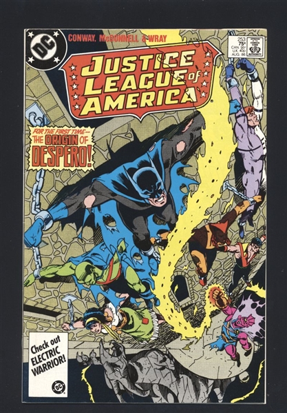 Justice League of America #253 VF/NM 1986 DC vs Despero Comic Book