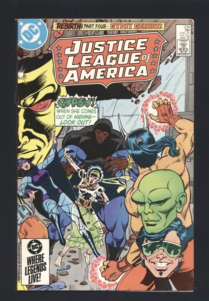 Justice League of America #236 VF/NM 1985 DC Rebirt p4 Comic Book