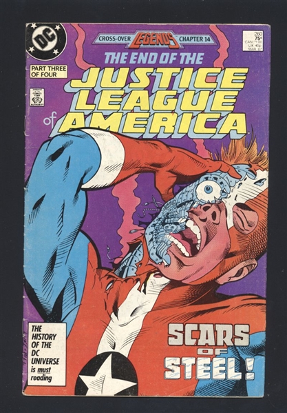 Justice League of America #260 VG 1987 DC Legends Tie-In Comic Book