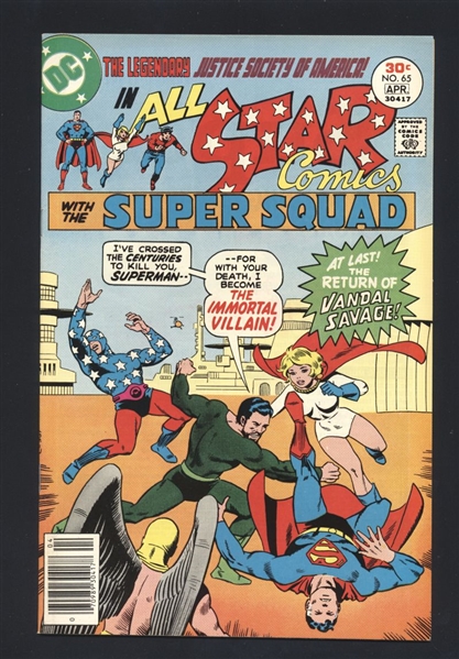 All-Star Comics #65 VF/NM 1977 DC Wally Wood Power Girl Comic Book