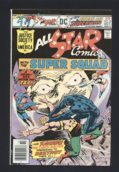 All-Star Comics #62 FN 1976 DC Wally Wood Power Girl Comic Book