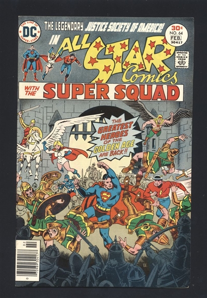 All-Star Comics #64 VF 1977 DC Wally Wood Power Girl Comic Book