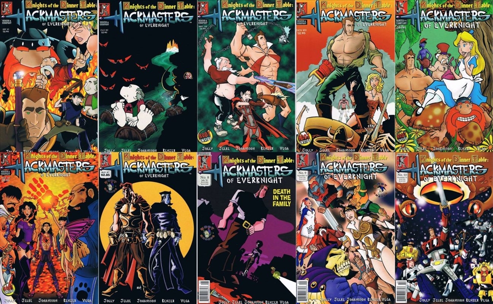 Hackmasters of EverKnight SET #1-10 VF 2000 Kenzer and 