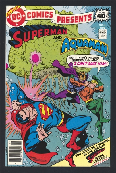 DC Comics Presents #5 VF 1979 DC Superman & Aquaman Comic Book